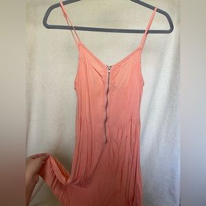 Peach Zip Up Small Dress